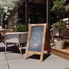 Flash Furniture Rustic Brown Wooden A-Frame Magnetic Chalkboard HGWA-GDIS-CRE8-442315-GG